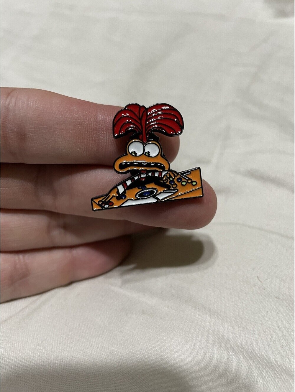 Inside out 2 anxiety enamel pin brooch Disney